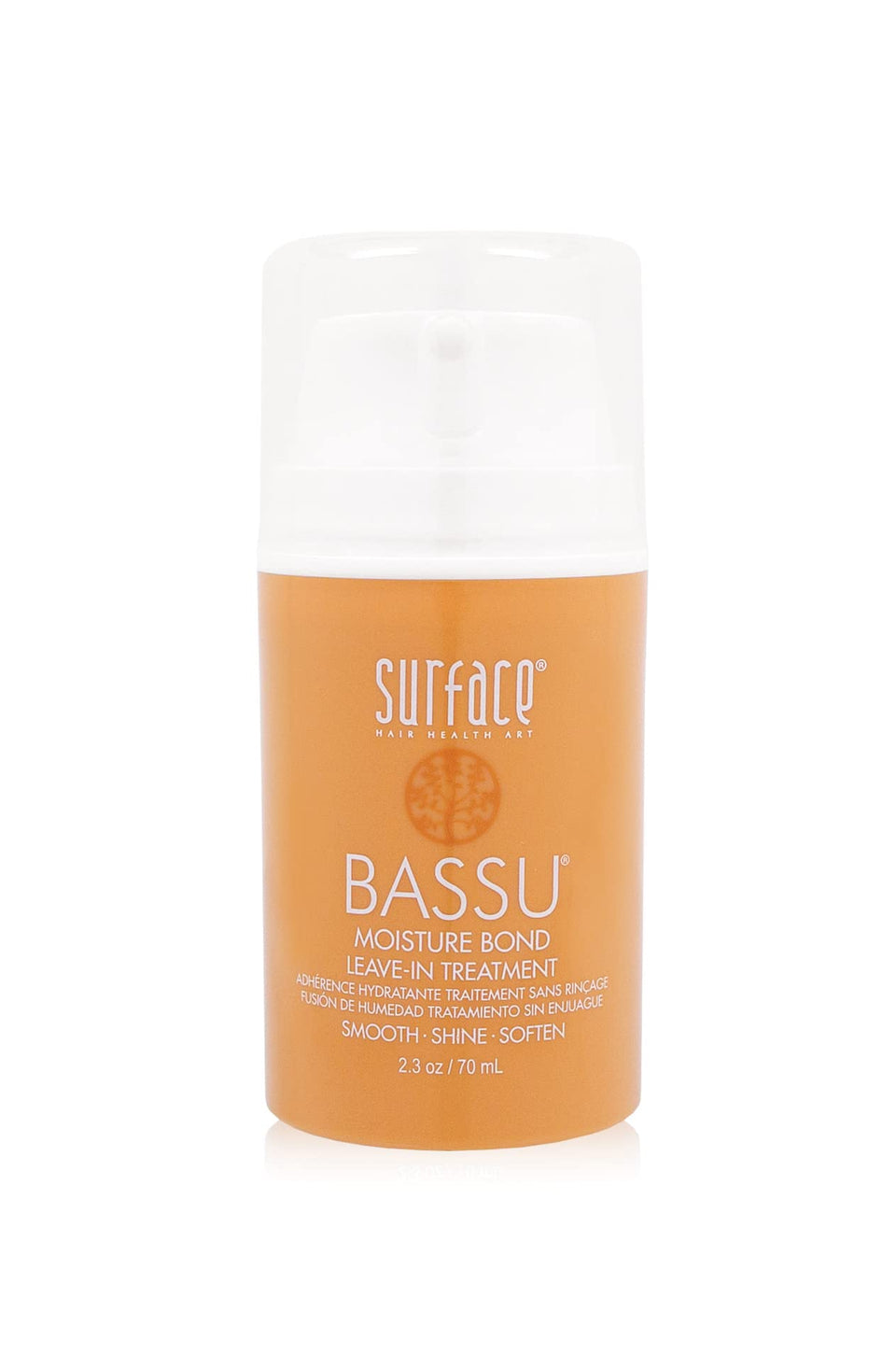 SURFACE Bassu front packaging showing product and label benefit