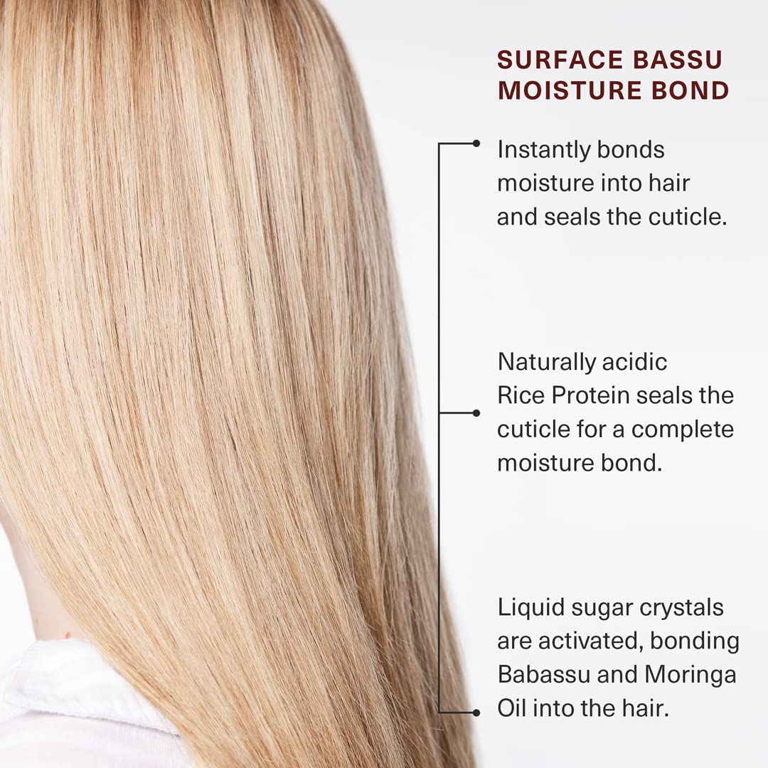 SURFACE Bassu ingredients display with babassu and moringa for nourishment