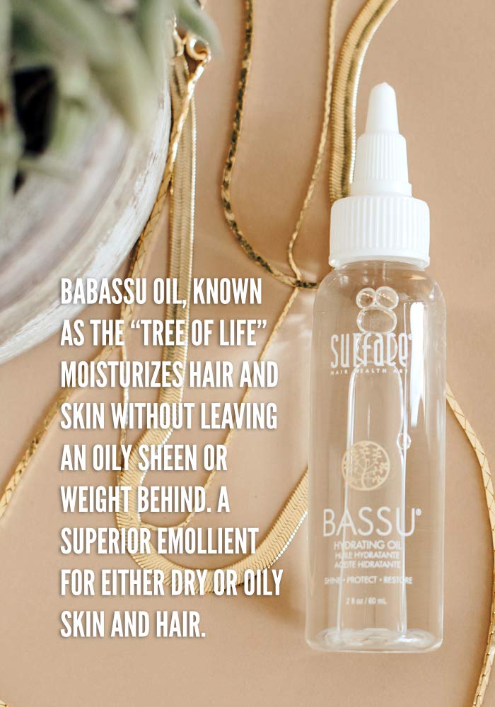 SURFACE Bassu texture drop on hands highlighting fast absorption and weightless hydration