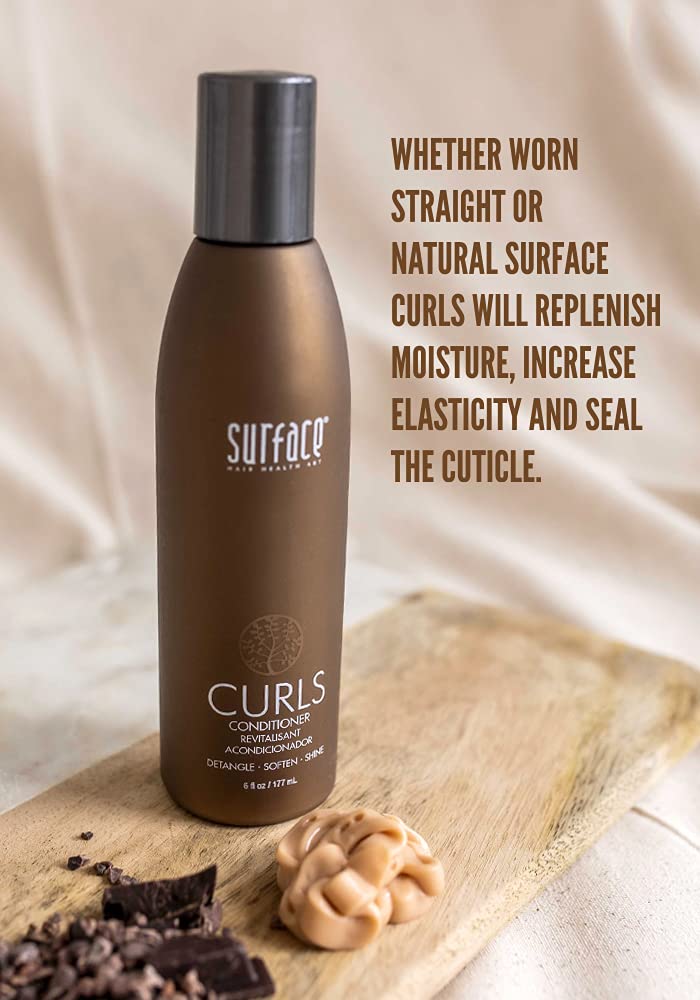 SURFACE conditioner cream texture close-up demonstrating rich moisturizing formula benefits