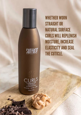 SURFACE conditioner cream texture close-up demonstrating rich moisturizing formula benefits