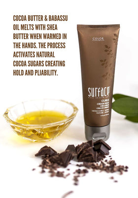 SURFACE open jar showing cream-wax glossy finish and rich butter content for nourishment