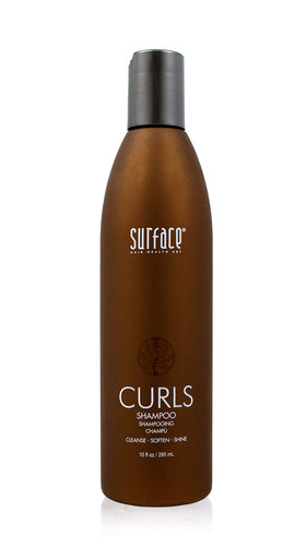SURFACE front packaging showing label and curl benefits
