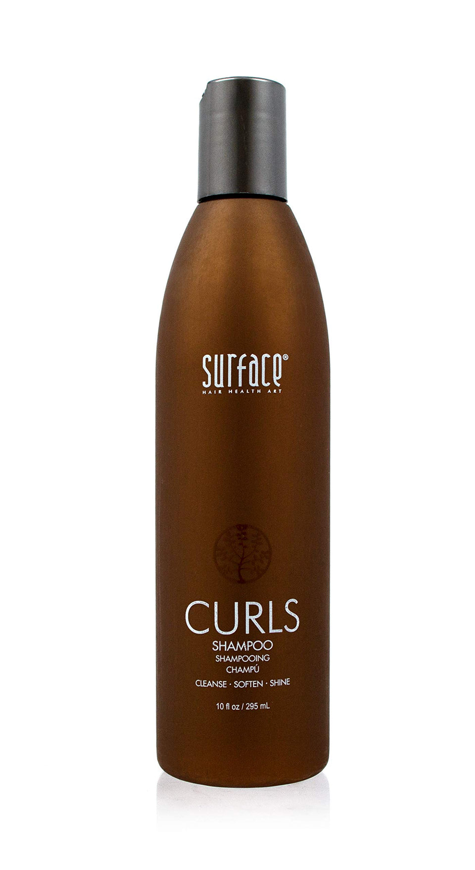 SURFACE front packaging showing label and curl benefits