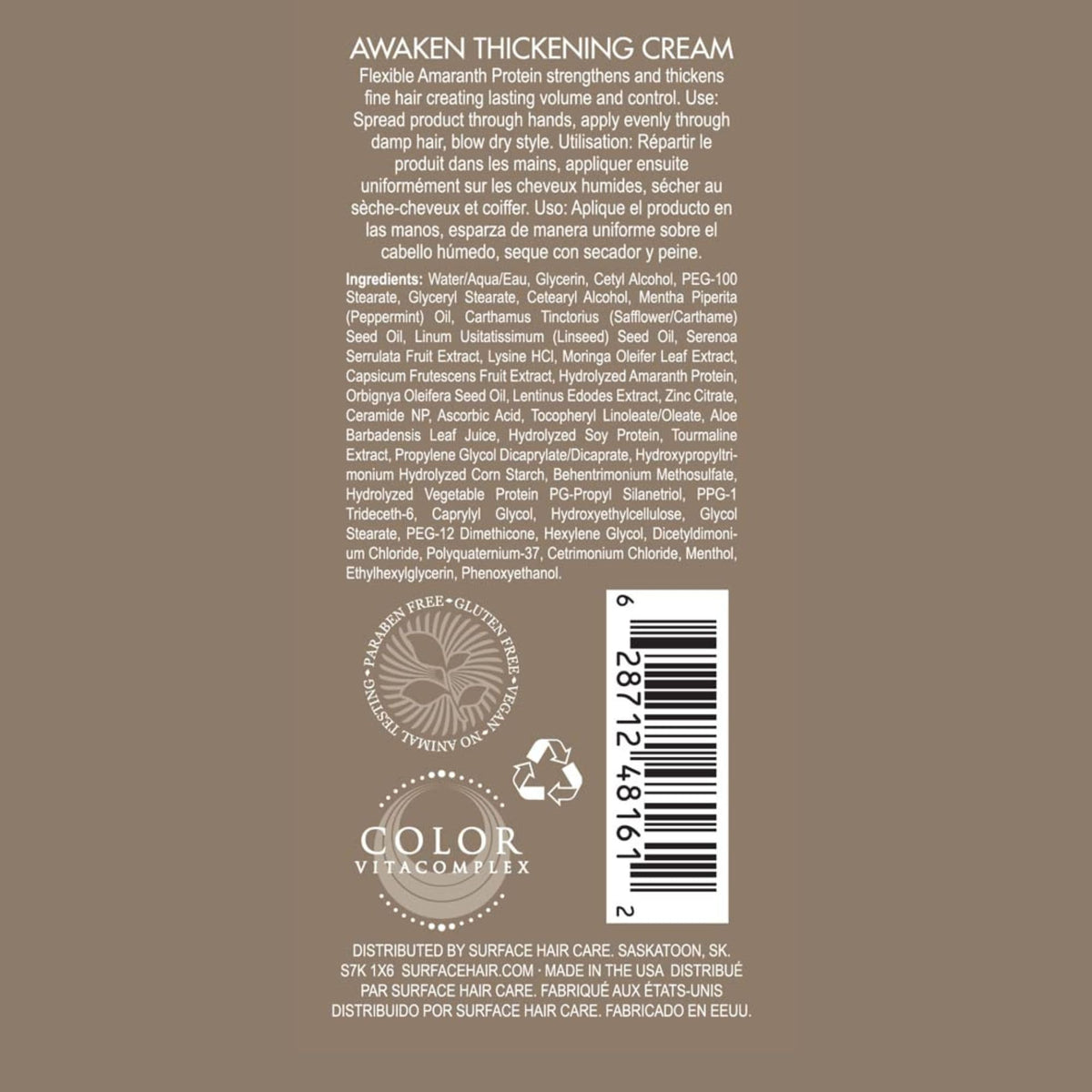 SURFACE cream texture close-up highlighting lightweight thickness