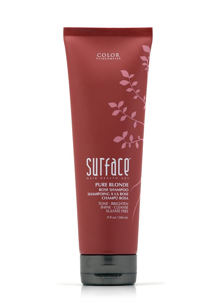 SURFACE Pure Blonde Rose front bottle showing label and 9 oz size benefit of clear ingredient visibility