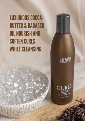 SURFACE creamy lather texture demonstrating gentle foaming and moisture