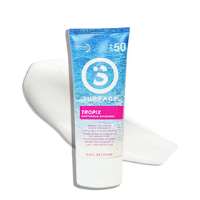 Surface Sun Systems front tube showing SPF 50 and packaging benefits