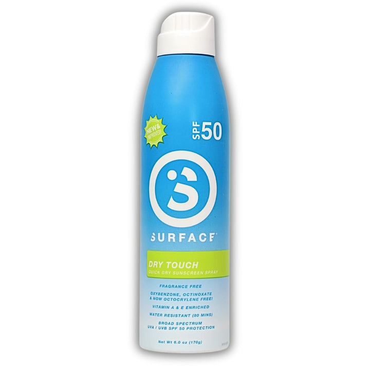 Surface Sun Systems front packaging showing SPF 50 protection and benefits
