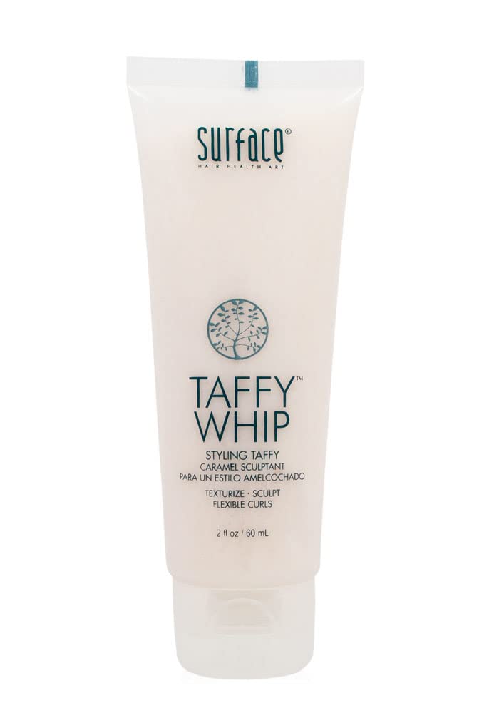 SURFACE taffy whip front packaging showing compact travel-friendly tube and branding