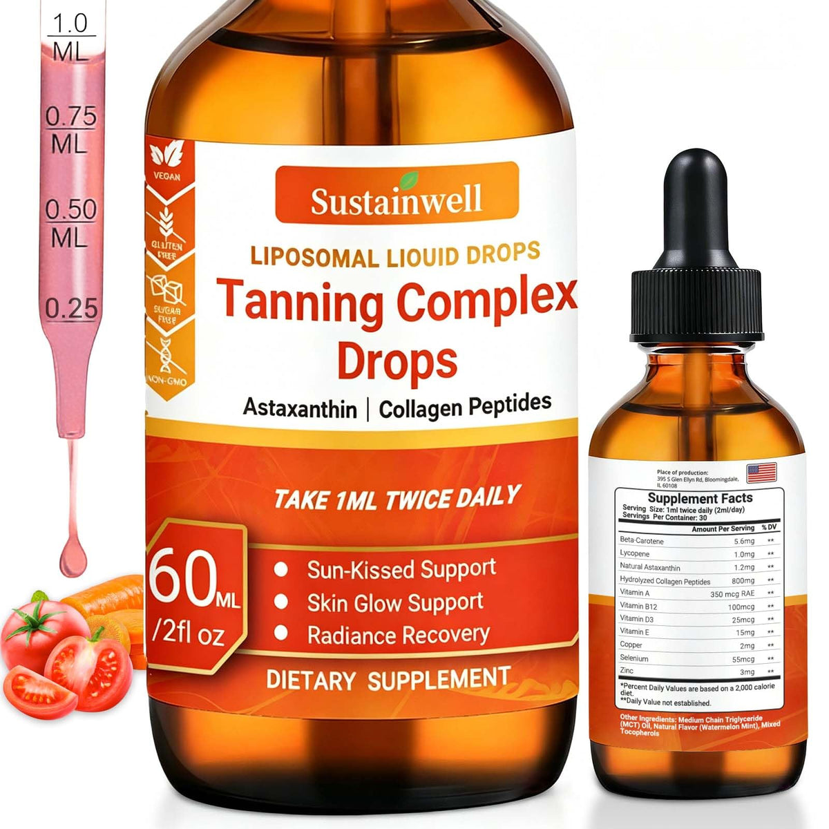 SustainWell front packaging showing bottle and product benefits