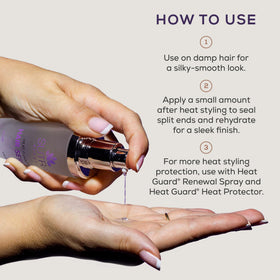SUTRA serum used during blow-dry showing reduced frizz and faster styling