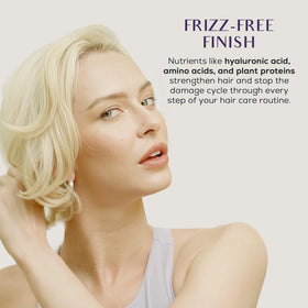SUTRA serum texture drops on hair demonstrating lightweight absorption benefit