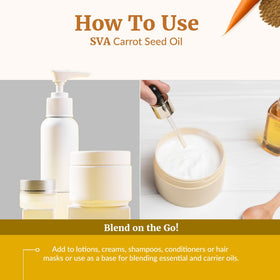 SVA ORGANICS bottle beside essential oils and measuring tools for DIY blend inspiration
