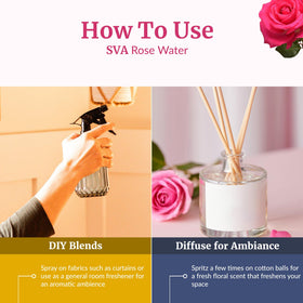 SVA ORGANICS close-up Rosa damascena petals showing natural source and authentic aroma