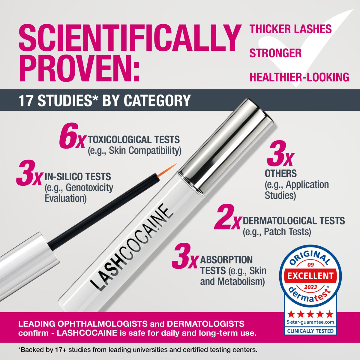 Svenja Walberg LASHCOCA!NE serum texture drop highlighting lightweight formula