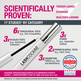Svenja Walberg LASHCOCA!NE serum texture drop highlighting lightweight formula
