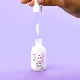 SVR serum dispensed on hand demonstrating lightweight application benefit