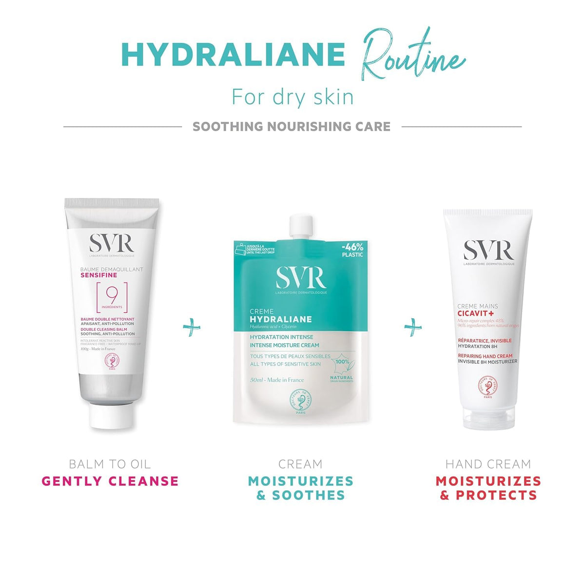 SVR Hydraliane on bathroom shelf lifestyle scene conveying daily skincare routine