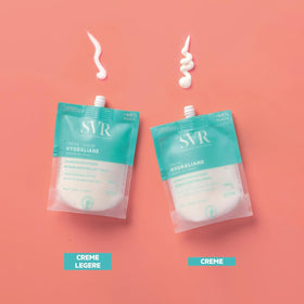 SVR Hydraliane packaging label close-up showing natural-origin ingredients claim
