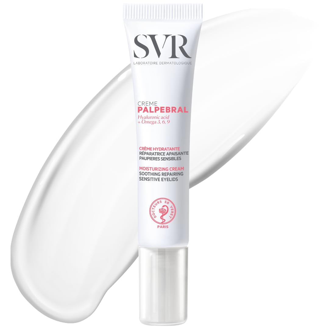 SVR Palpebral front packaging showing calming design and usage benefit