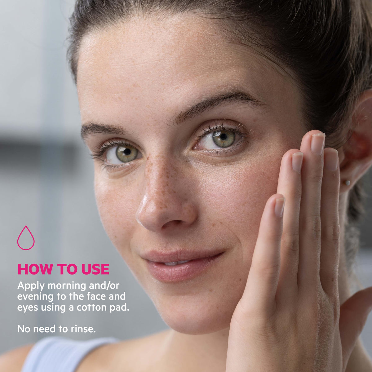 SVR cotton pad soaked with micellar water removing makeup gently