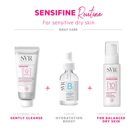 SVR in a bathroom setting with towel, portraying daily routine comfort and soothing care