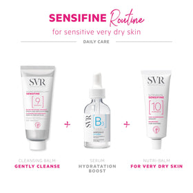 SVR in bathroom routine suggesting calm, daily sensitive-skin care