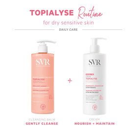 SVR Topialyse with shea and coconut visuals highlighting nourishing natural ingredients