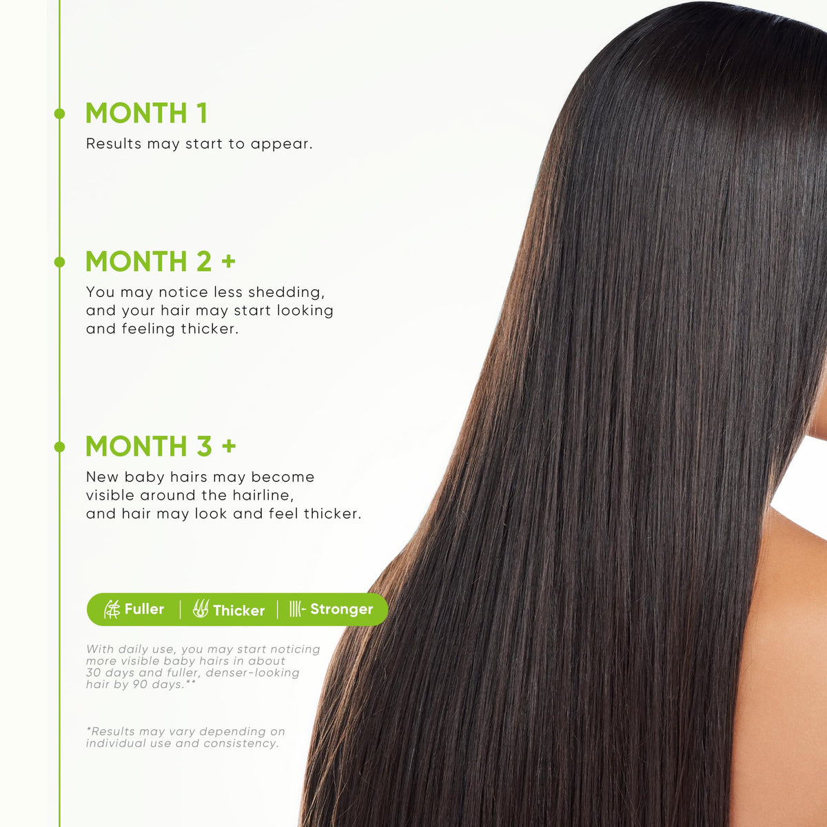 Svvimer before and after volume comparison illustrating fuller-looking hair