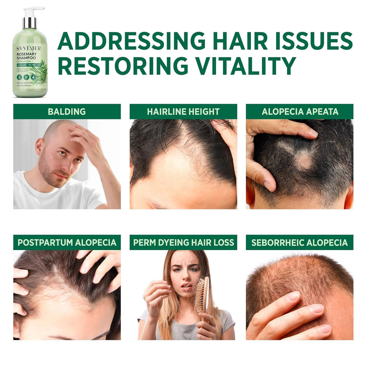 Svvimer rosemary and biotin closeup highlighting natural-strength benefits