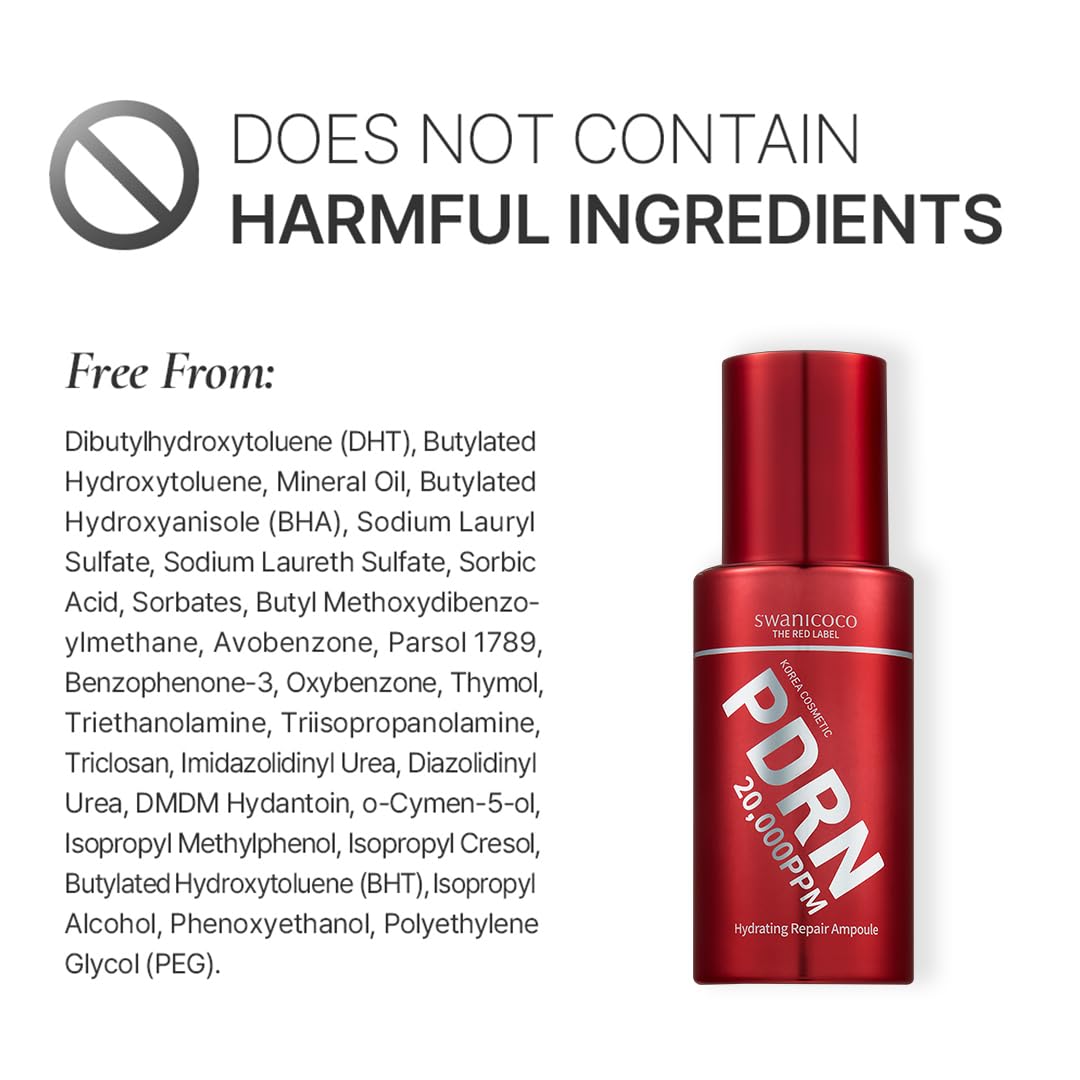 SWANICOCO ampoule in hand demonstrates 30ml size and easy application