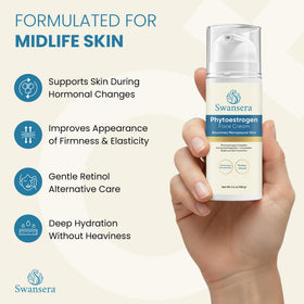 Swansera neck and chest usage showing coverage for décolletage and neck firmness