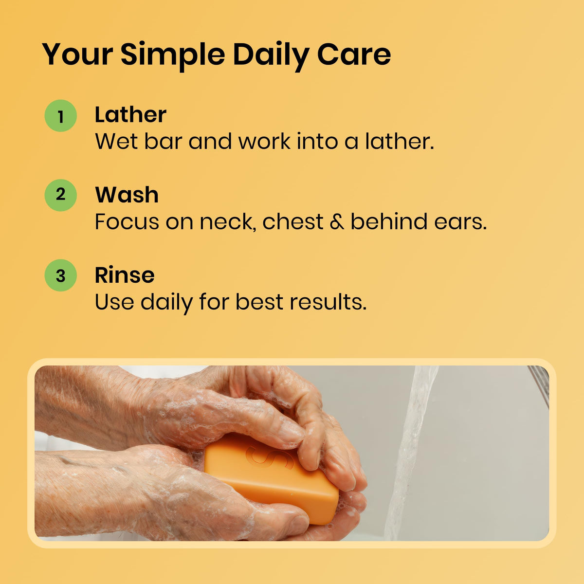Swarva soap bars on shower shelf illustrating everyday bathroom use