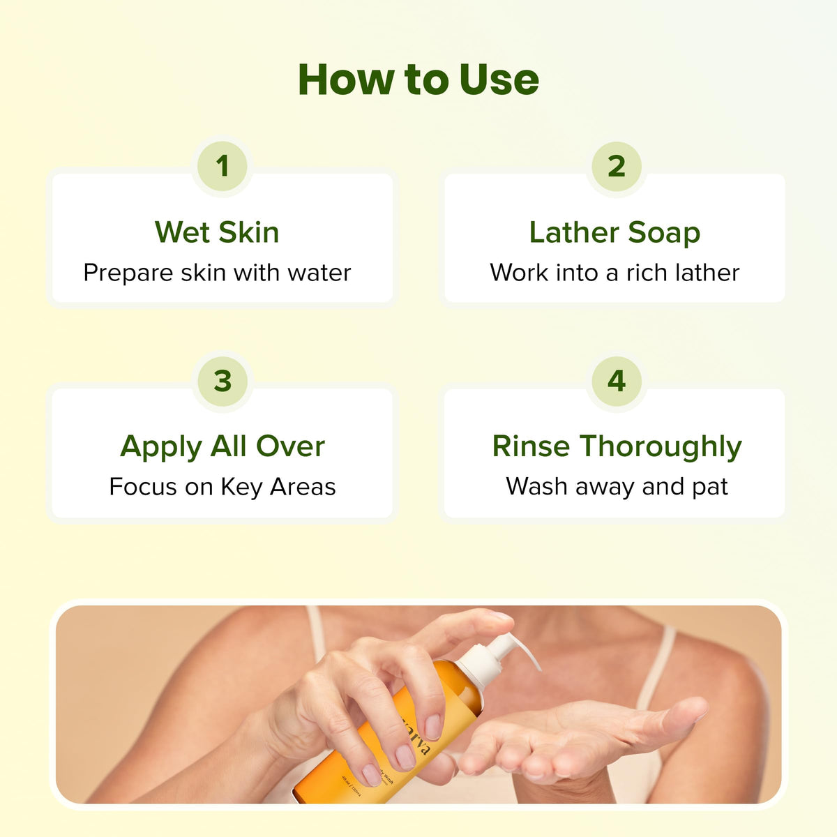 Swarva body wash in shower lifestyle scene showing post-workout freshness benefit