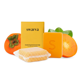 Swarva front packaging showing persimmon soap and odor solution