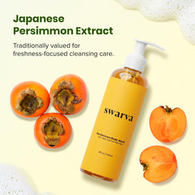 Swarva persimmon extract close-up texture highlighting natural ingredient benefits