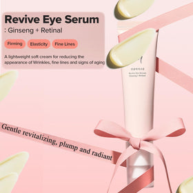 Swatia Revive applied under eye demonstrating gentle coverage and de-puffing benefit