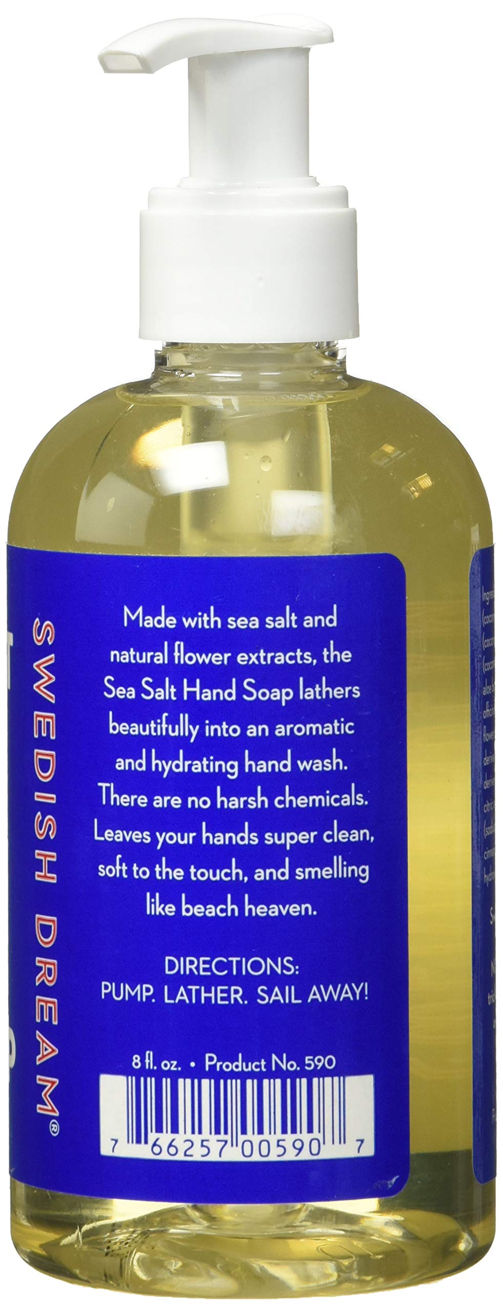 Swedish Dream closeup of creamy lather texture on hand, demonstrating gentle cleansing