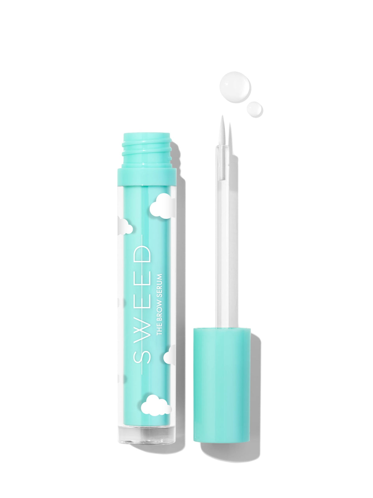 SWEED brow serum front packaging showing compact tube and key branding