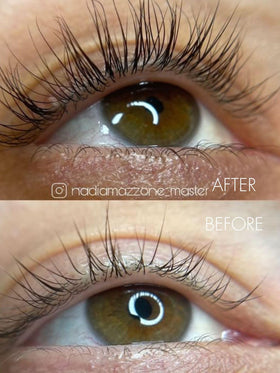 Sweed slender brush applicator close-up for precise lash-root application