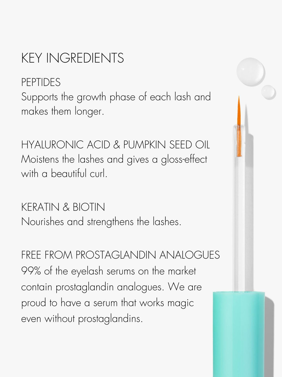 Sweed bottle with peptides label emphasizing nourishing ingredient support