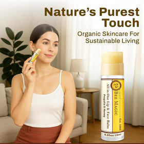 Sweet Bee Naturals label close-up showing certified organic ingredients