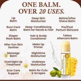 Sweet Bee Naturals tube in purse for on-the-go lip protection