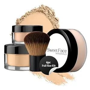 Sweet Face Minerals front packaging showing full warm kit benefit convenience