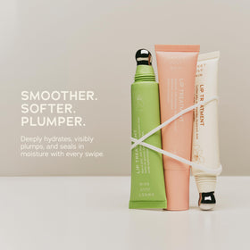 SWEET JULY lip treatment on bathroom counter in lifestyle scene for daily routine use