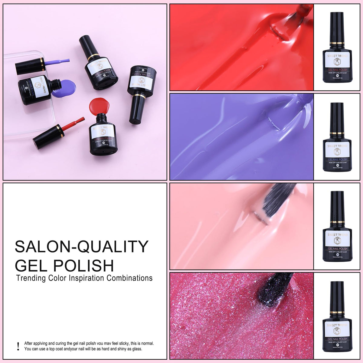 SWEET TREND 36W lamp curing nails quickly for efficient at-home use