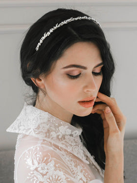 SWEETV close-up of rhinestones and pearls, emphasizes sparkle and fine detail