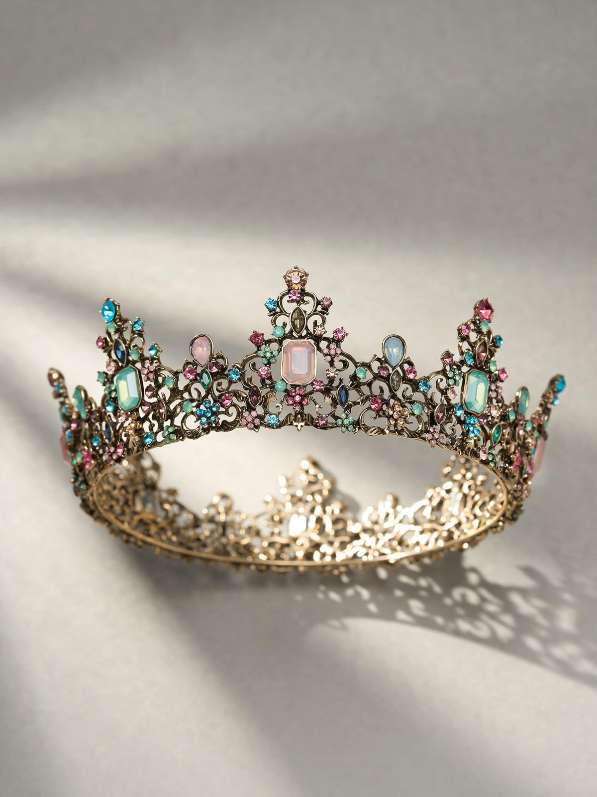 SWEETV crown worn by model inspiring bridal and event styling