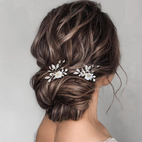 SWEETV front view of two bridal pins showing elegant packaging and ready-to-wear appeal